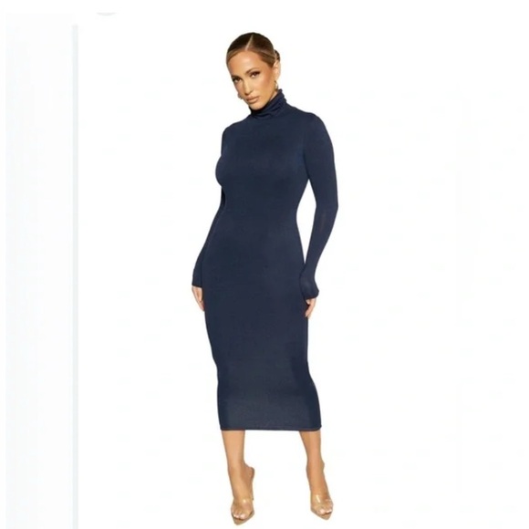 Zara Dresses & Skirts - Zara Navy Long Sleeve Dress